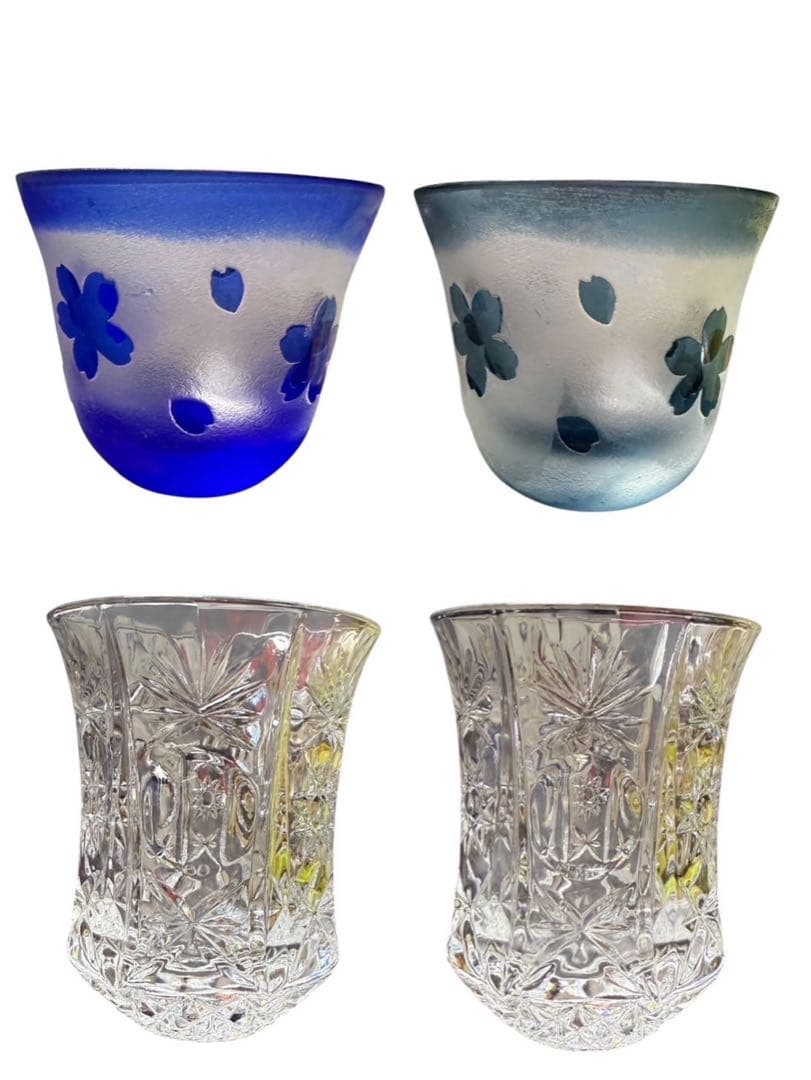 グラス30個セット‼️切子22個　ショットグラス6個　おちょこ2個