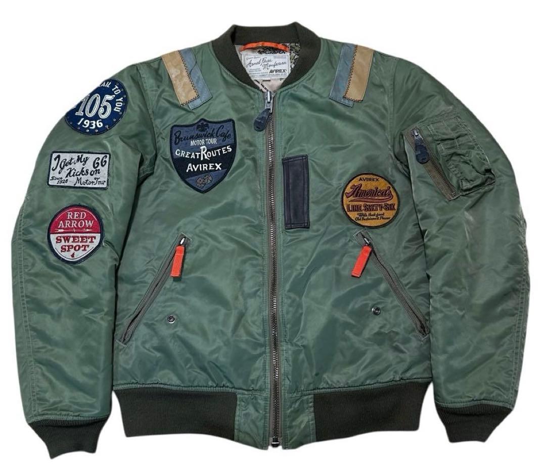 AVIREX MA-1 WAPPEN MODIFIDE フライトジャケット