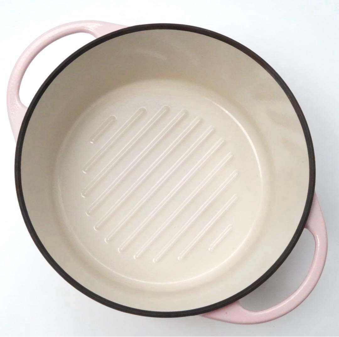 【美品】バーミキュラ オーブンポットラウンド 22cm パールピンク