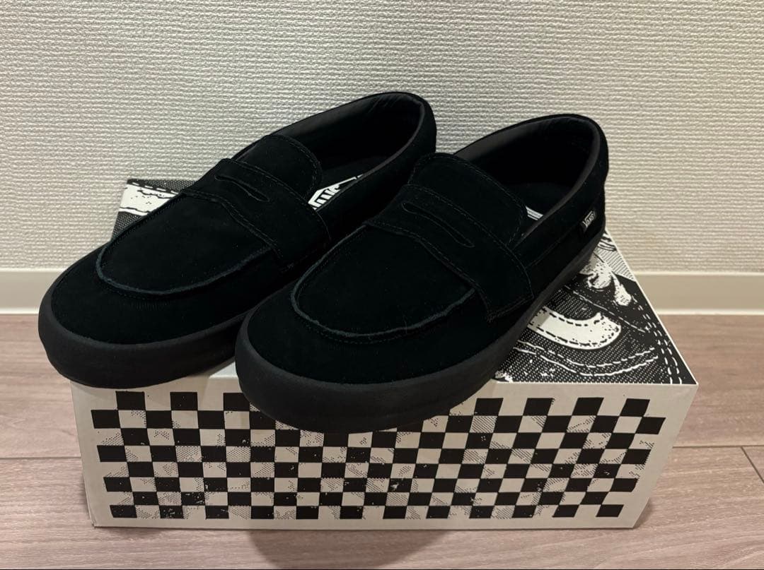 24.5cm VANS Skate Loafer Suede Black 即完売