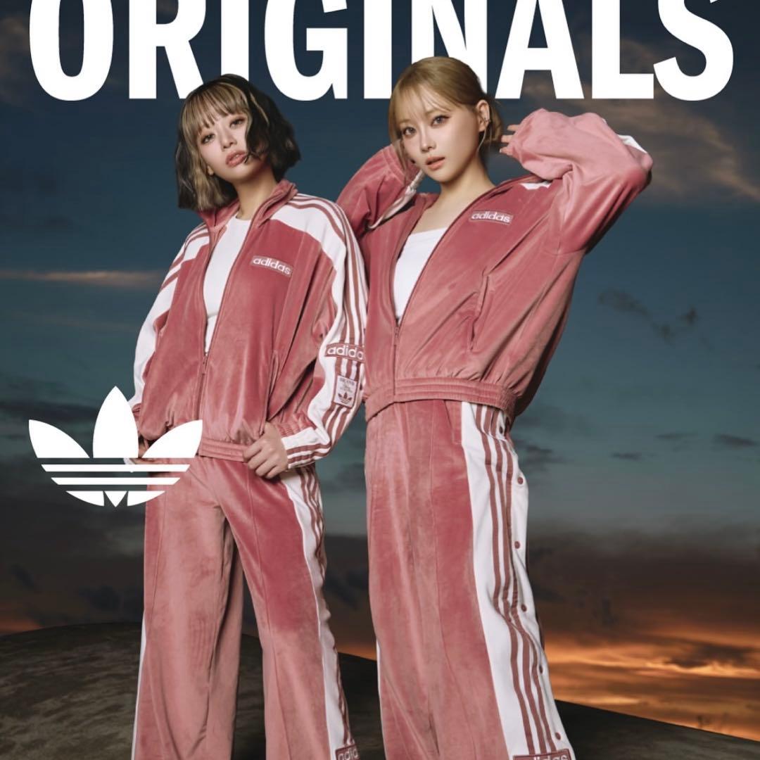 新品M アディダスアディブレイク ベロア トラックトップ ジャケット重盛さと美