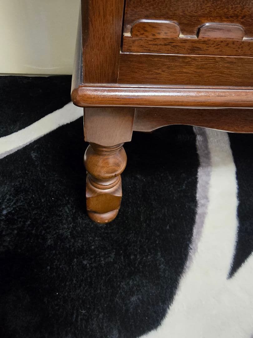 メープル不二屋 ガラス扉 キャビネット メープル不二家 マホガニー 神戸元町家具