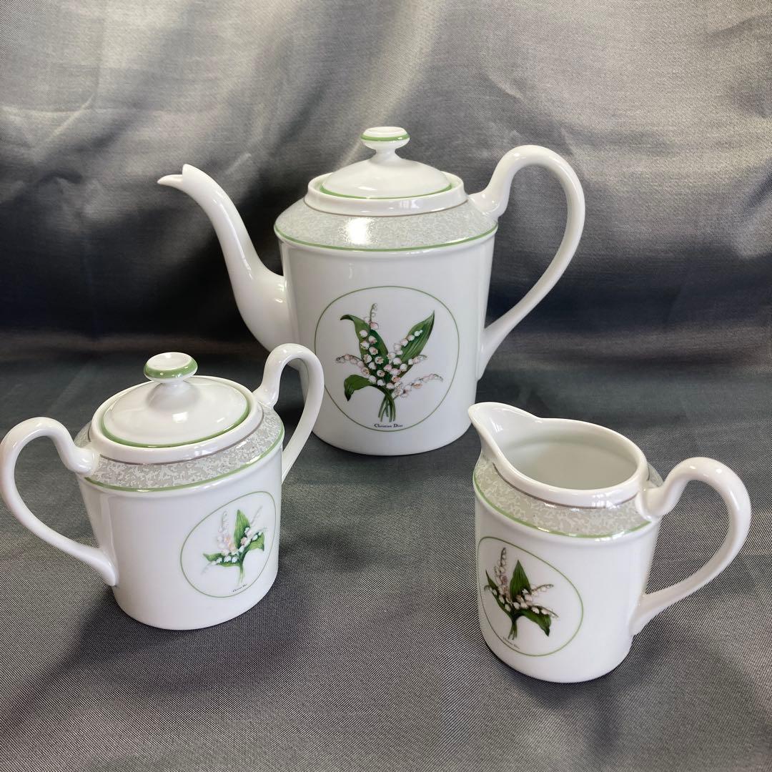 ディオール　ミリラフォーレ　ポット　シュガーポット　クリーマー　カップ＆ソーサー