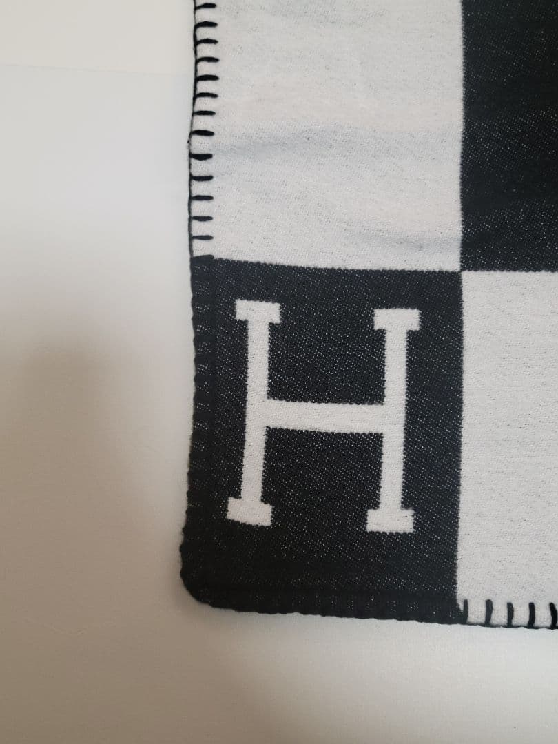 【ゆう】　エルメス　クッションカバー　ブラック　45×45　2枚セット