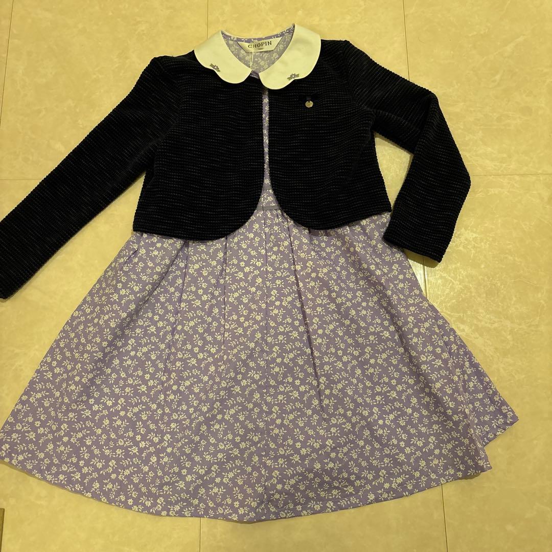 半袖ワンピース 花柄　お受験　入学卒園　フォーマル　発表会　新品　120