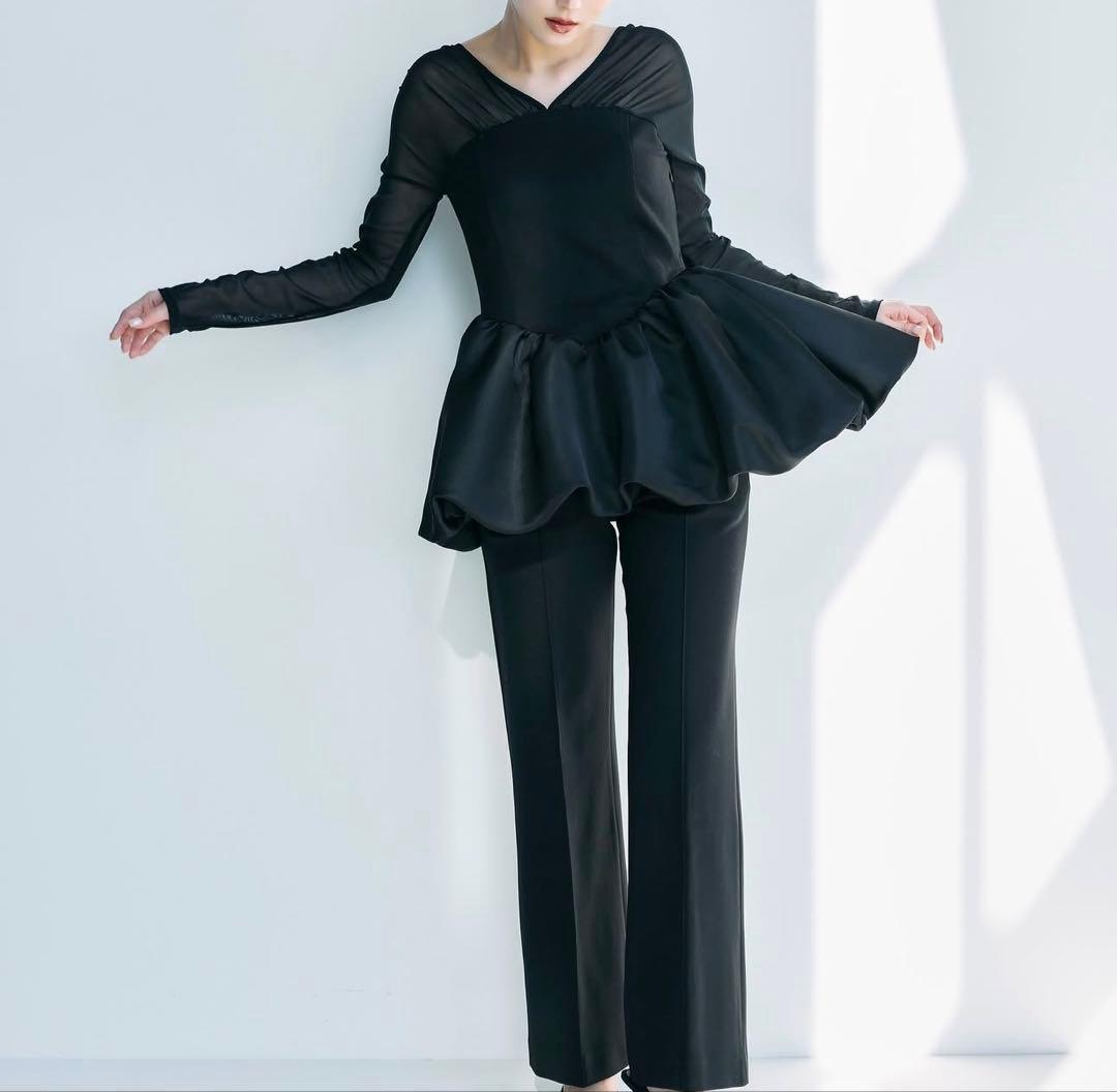 polauraポローラ balloon tops バルーントップス BLACK黒