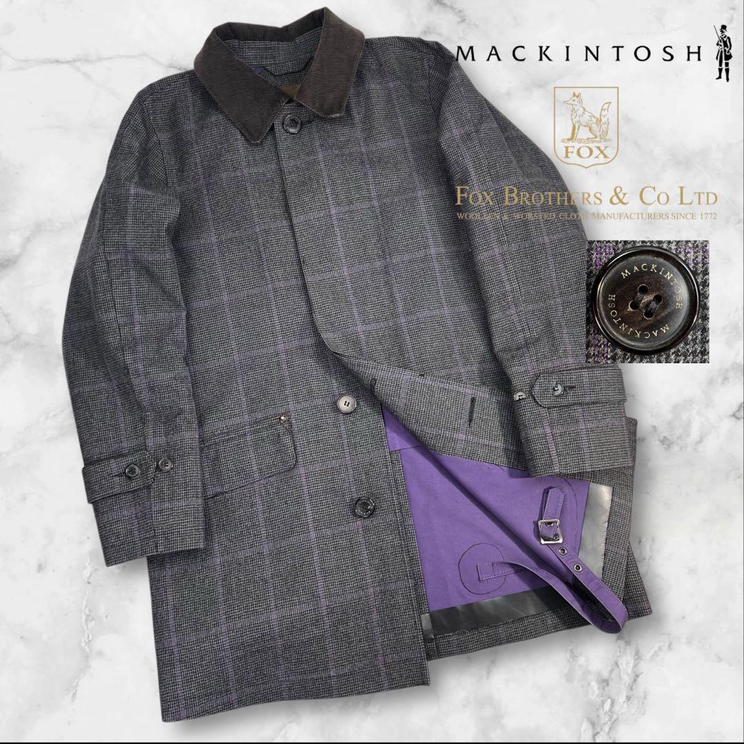 定価16万超 美品 MACKINTOSH×FOX BROTHERS ゴム引き