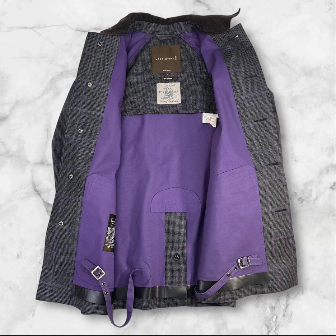 定価16万超 美品 MACKINTOSH×FOX BROTHERS ゴム引き