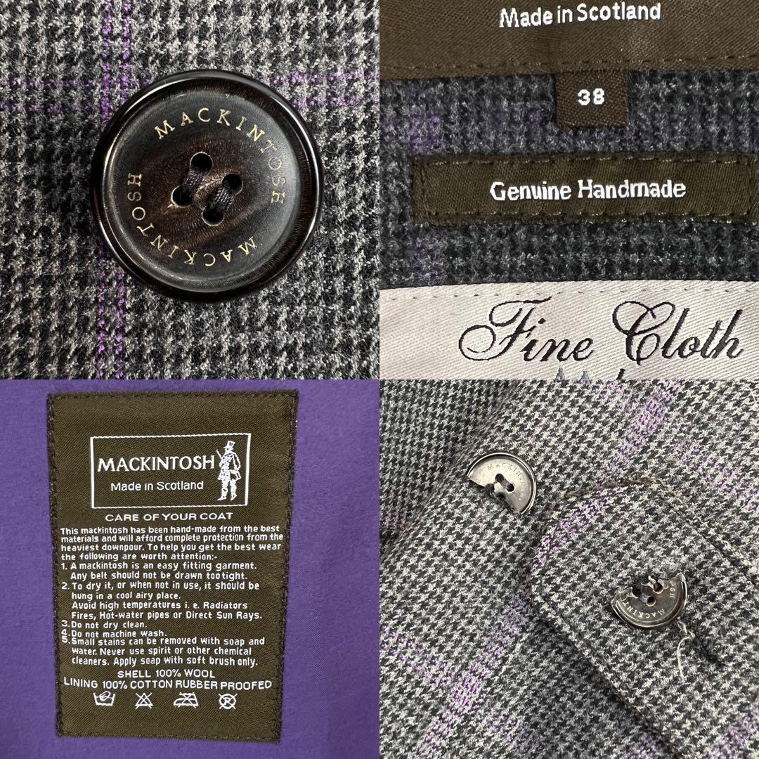 定価16万超 美品 MACKINTOSH×FOX BROTHERS ゴム引き