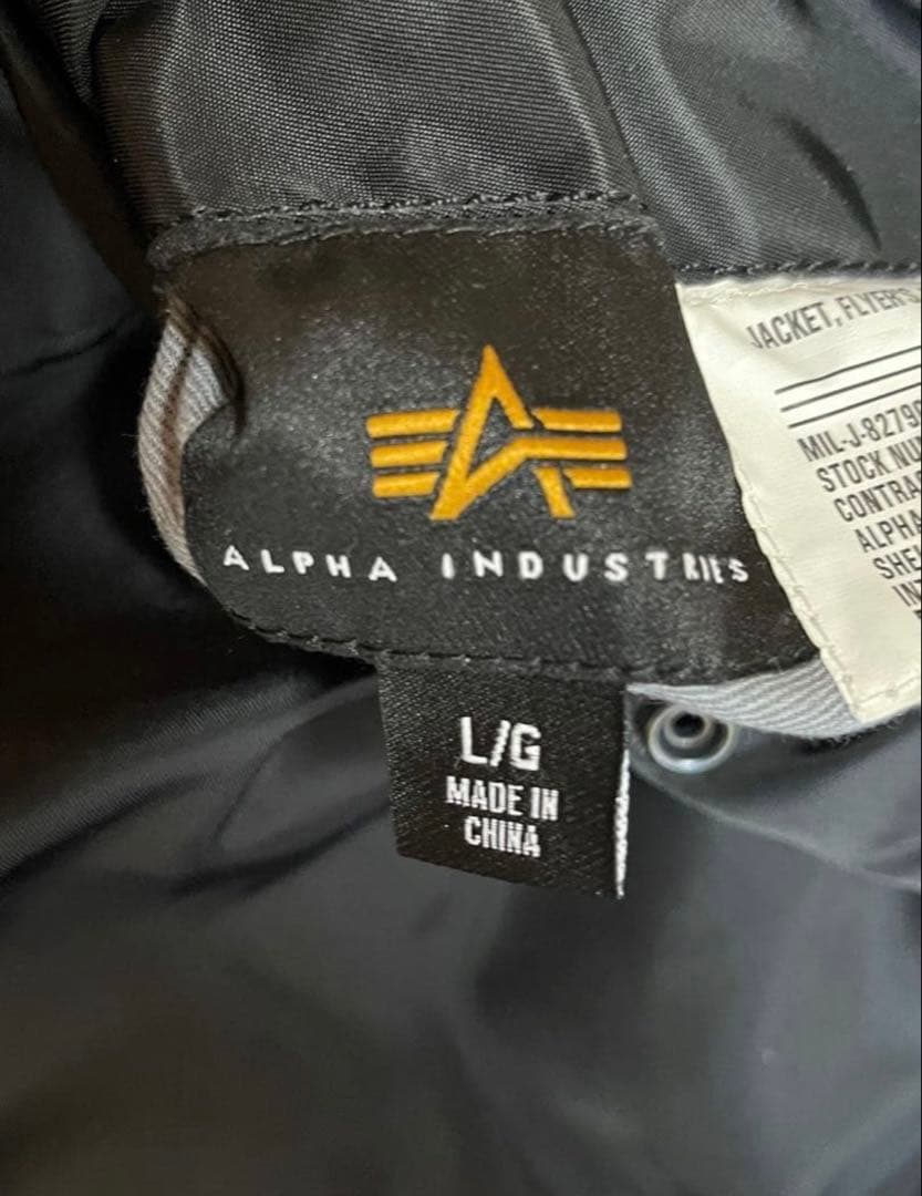 MA-1 ALPHA INDUSTRIES L ブラック