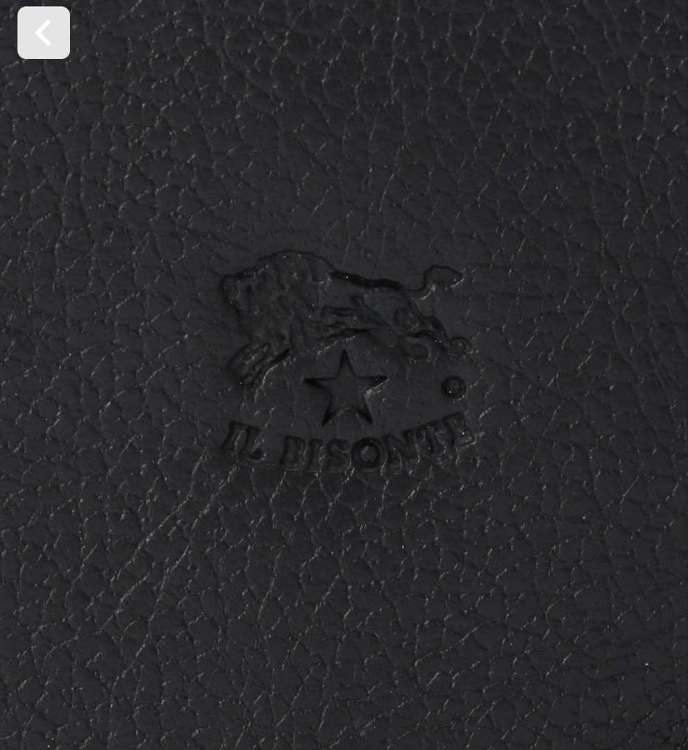 《新品・未使用》IL BISONTE　イルビゾンテ　二つ折り財布　ブラック