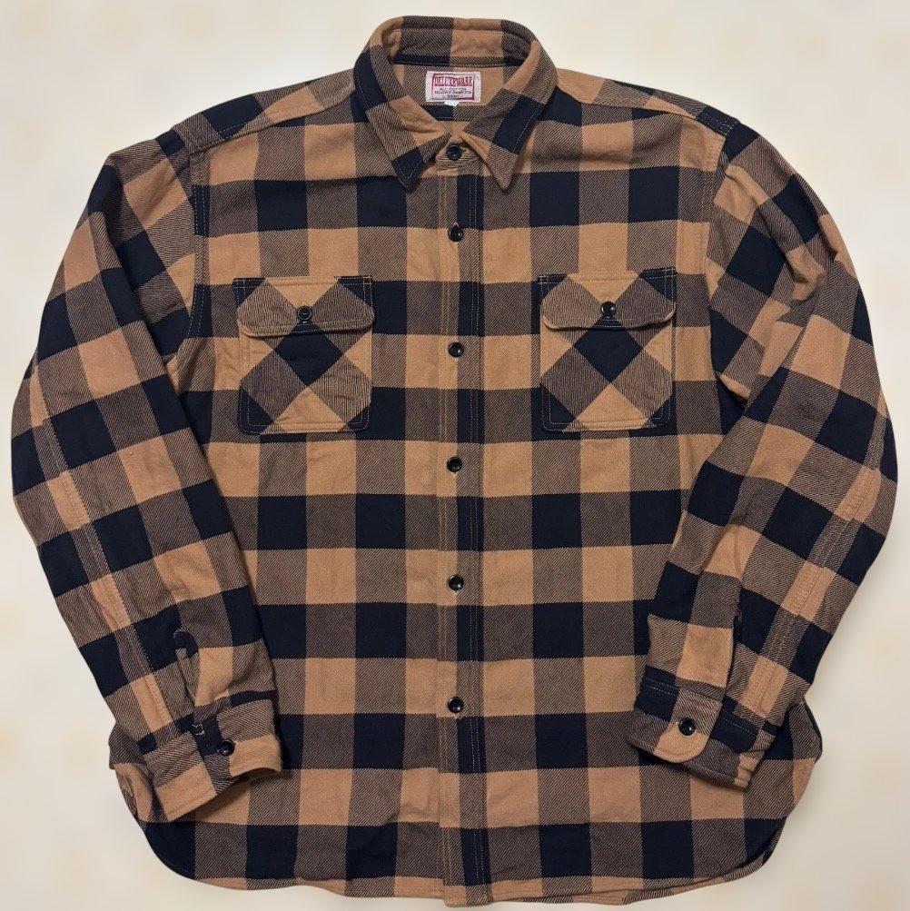 新品DELUXEWAREデラックスウエアBUFFALO CHECKイエローUSL