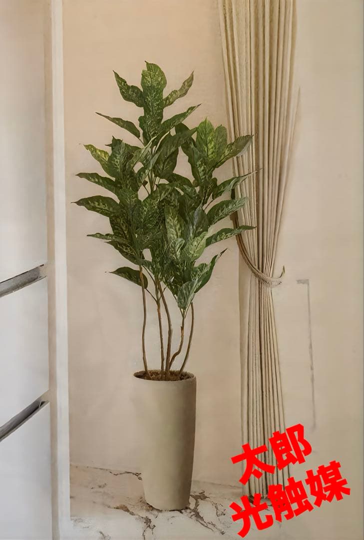 光触媒　観葉植物　ウォールグリーン　フェイクグリーン　スリムディフェンバギア15