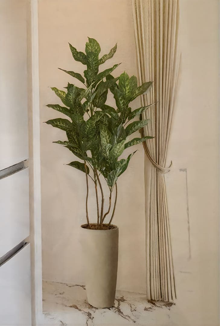 光触媒　観葉植物　ウォールグリーン　フェイクグリーン　スリムディフェンバギア15