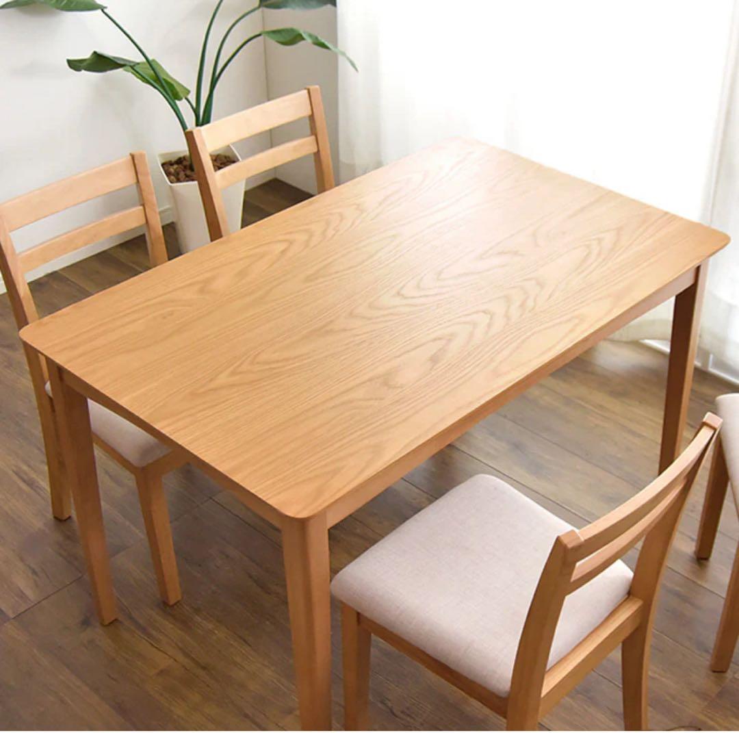 オーク材 ダイニングテーブル 幅120cm ナチュラル