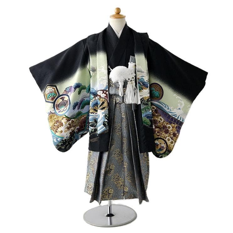 3歳 男の子 着物 袴　羽織　七五三　5-026-3