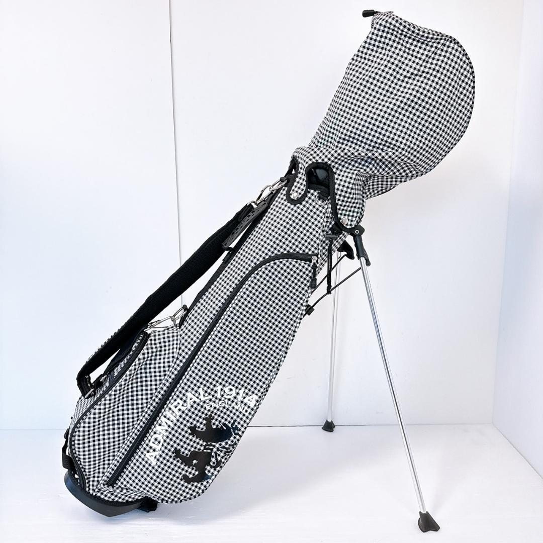 アドミラル　キャディバッグ　ギンガムチェック　スタンド式／Admiral