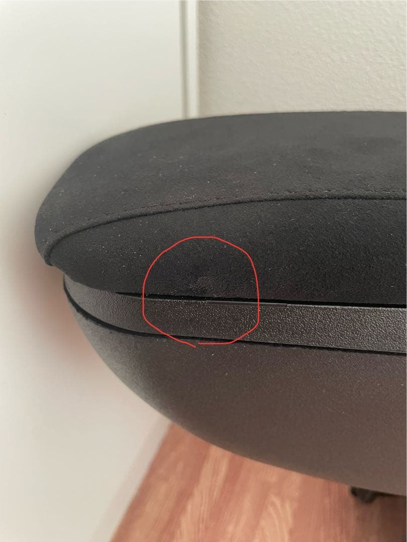 ABARTH アルカンターラレザー アームレスト(ブラック×ブラックステッチ)