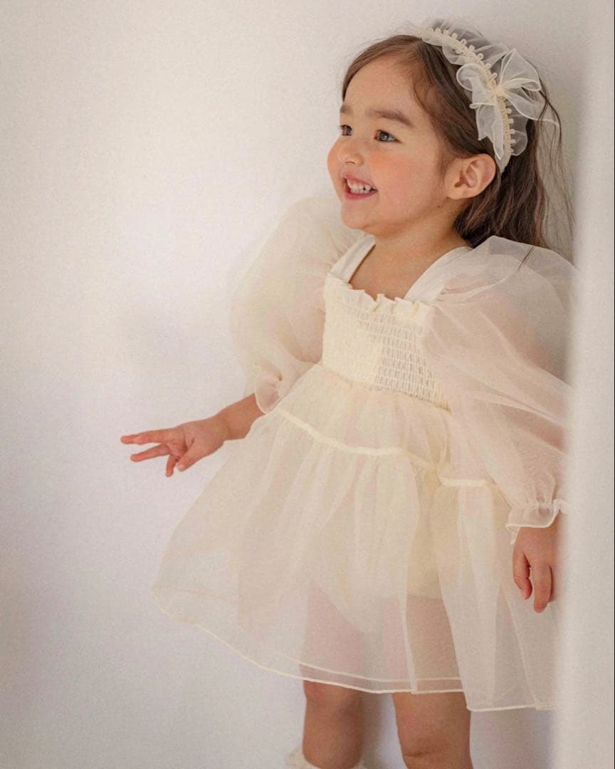 OREN ベビードレス70 韓国子供服 キッズドレス100姉妹お揃い　結婚式