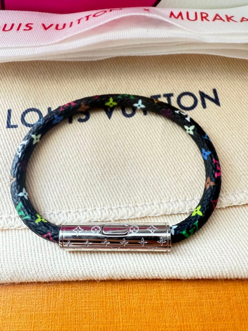 LOUIS VUITTON 花柄バングル・リストバンド　村上隆　２本セット