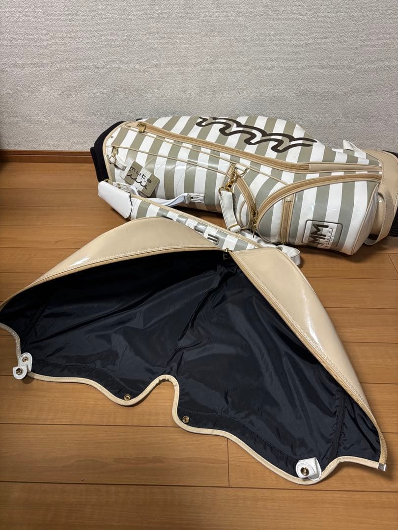 【muta MARINE 】ムータマリン ボーダー キャディバッグ 男女兼用