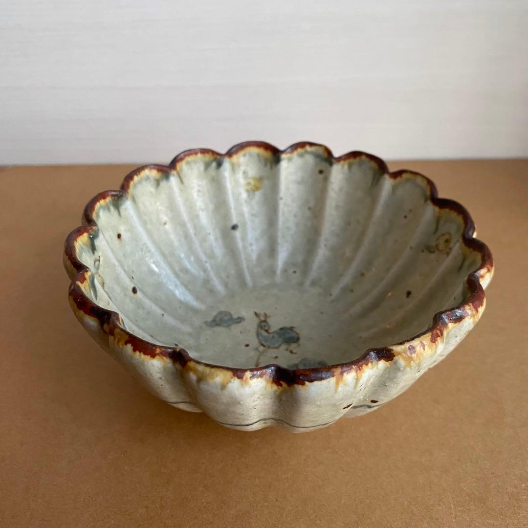 コウホ窯　市野吉記　輪花鉢　鹿