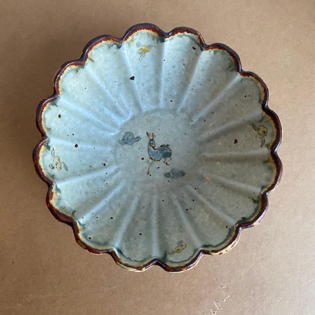 コウホ窯　市野吉記　輪花鉢　鹿