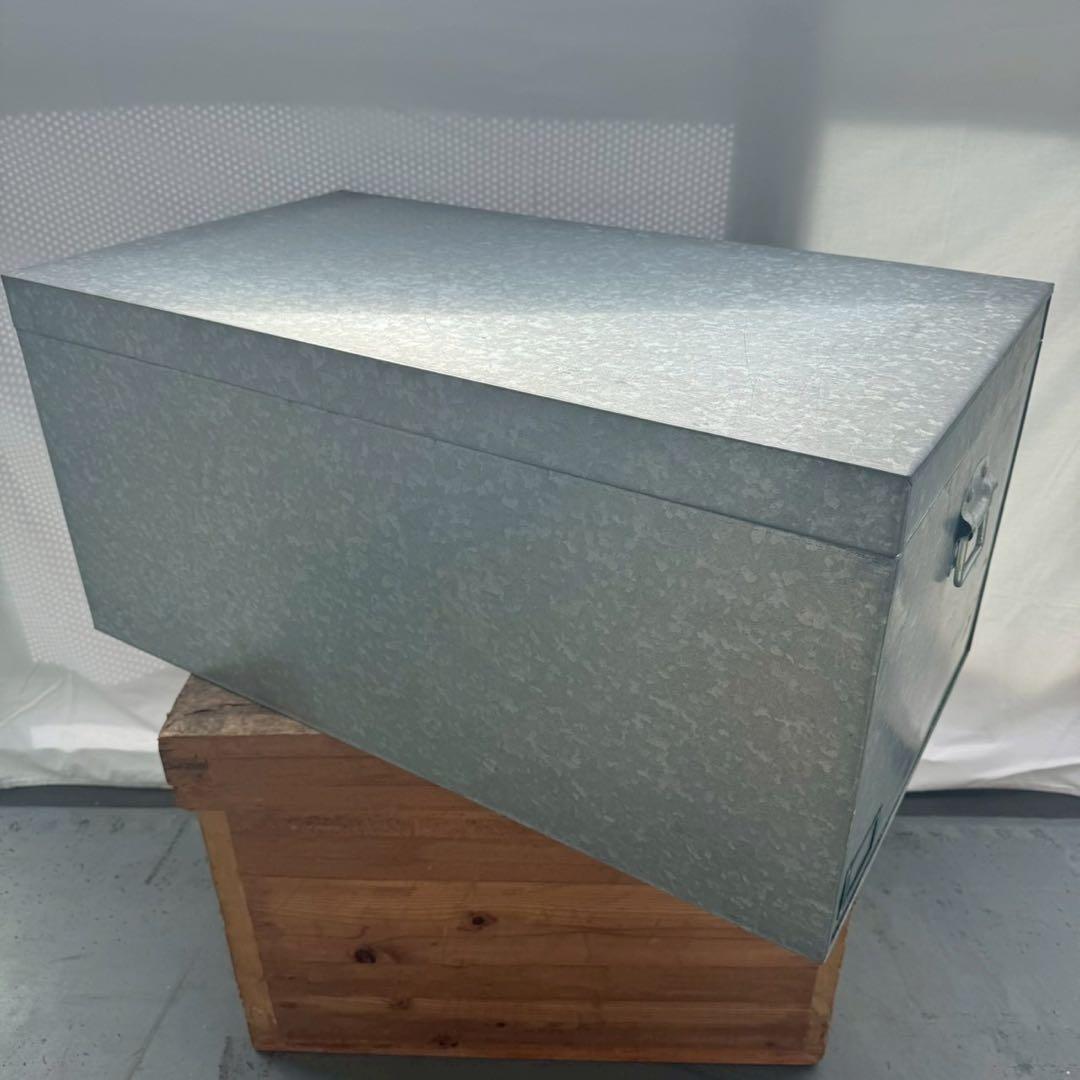 亜鉛メッキ ブリキ トタンスチールボックス レトロ 特大