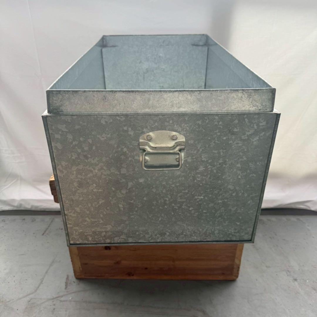 亜鉛メッキ ブリキ トタンスチールボックス レトロ 特大