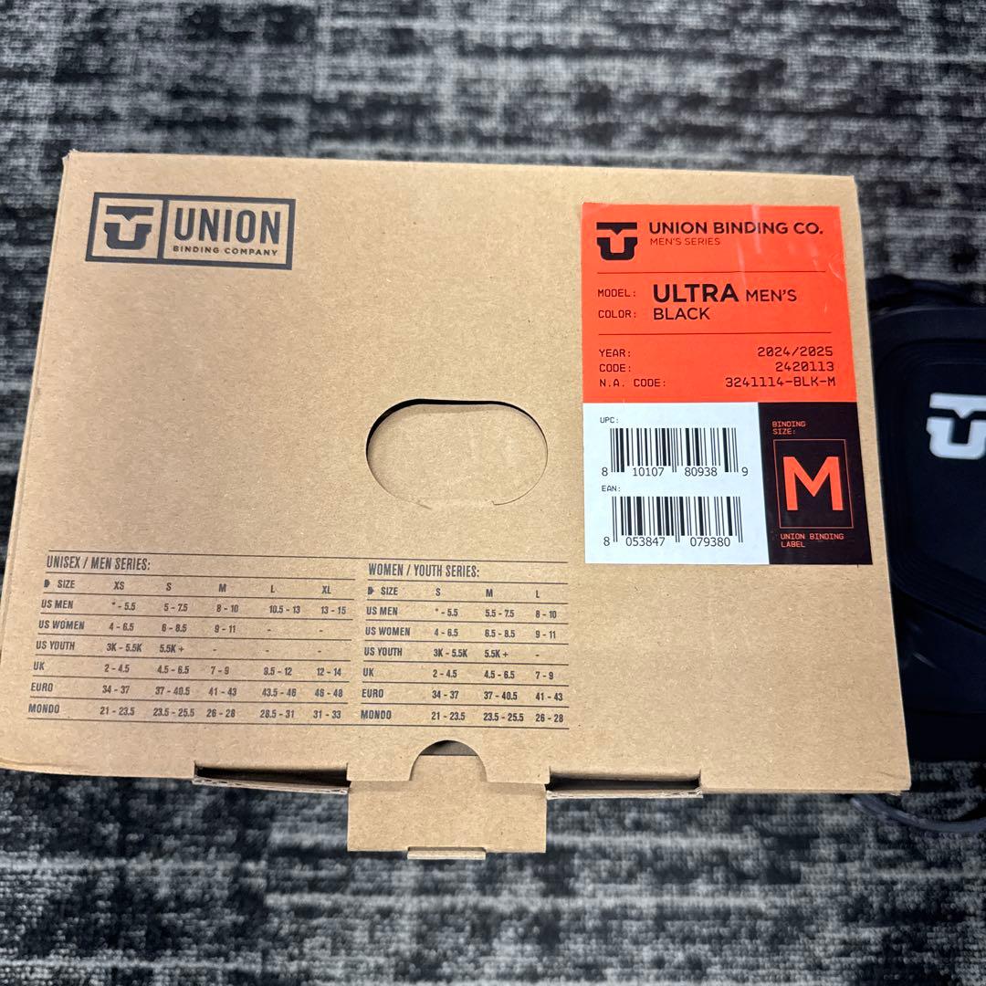 UNION ULTRA MEN'S BLACK ビンディング M