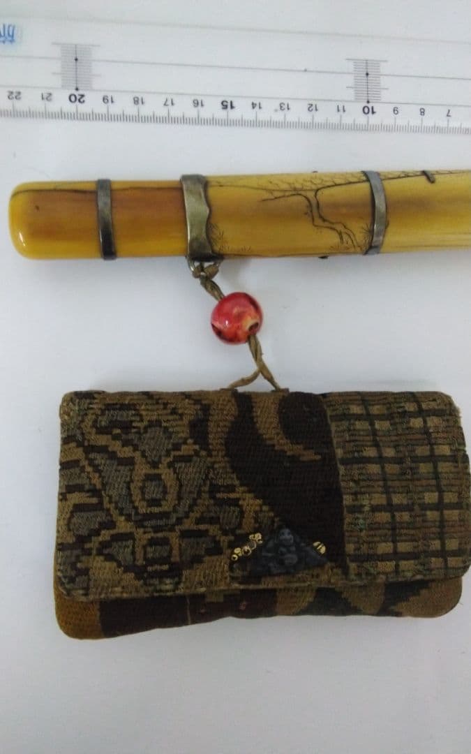 骨董　煙草入れ　キセル付き