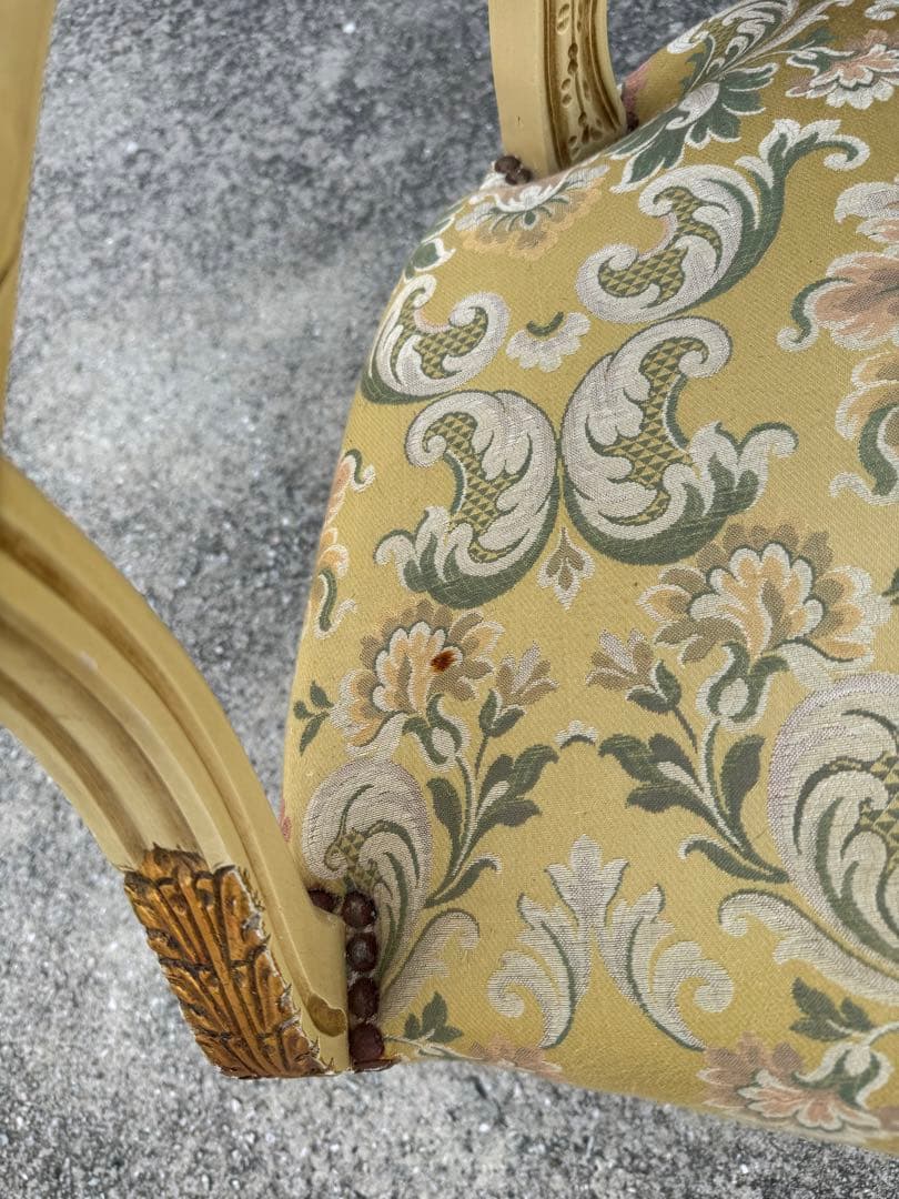 A イギリスアンティーク アームチェア ゴブラン 英国家具