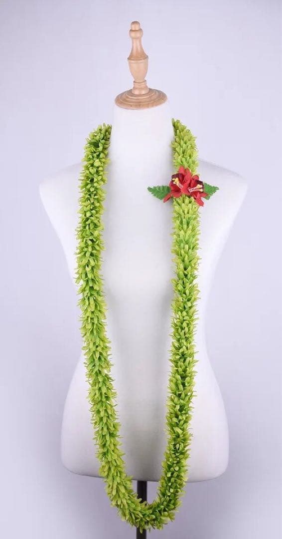 ★4本セット★グリーンローズ　レイ　フラダンス　円周（長さ）約150cm