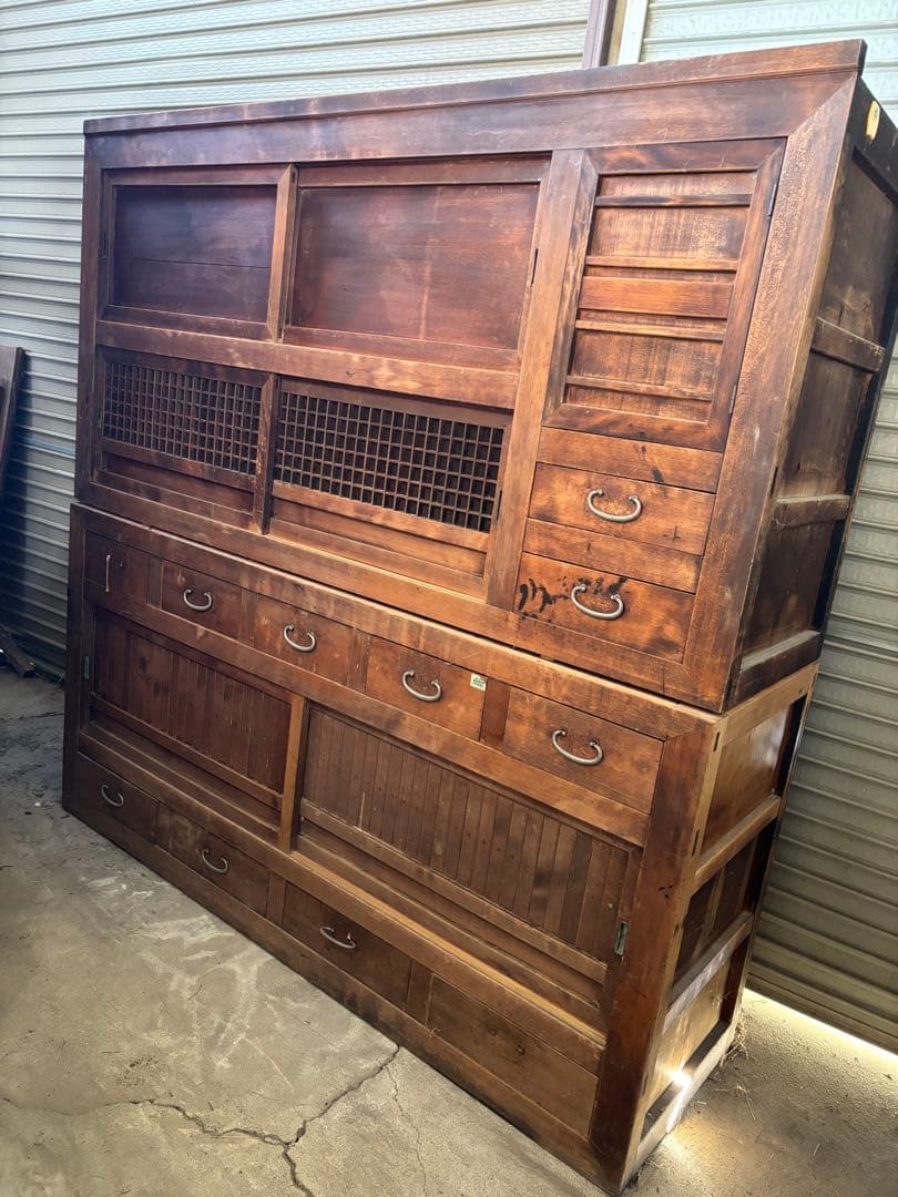 【取引き限定/岐阜県揖斐郡池田町】時代箪笥 水屋箪笥 和家具 古民家①