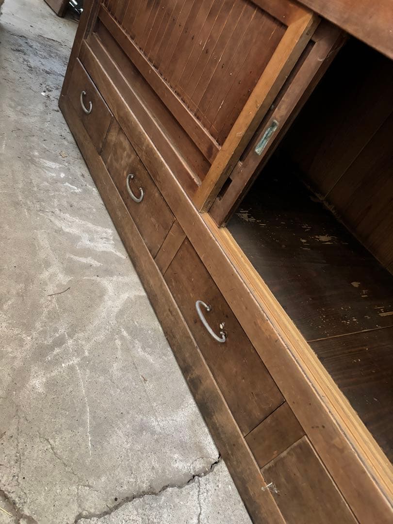 【取引き限定/岐阜県揖斐郡池田町】時代箪笥 水屋箪笥 和家具 古民家①