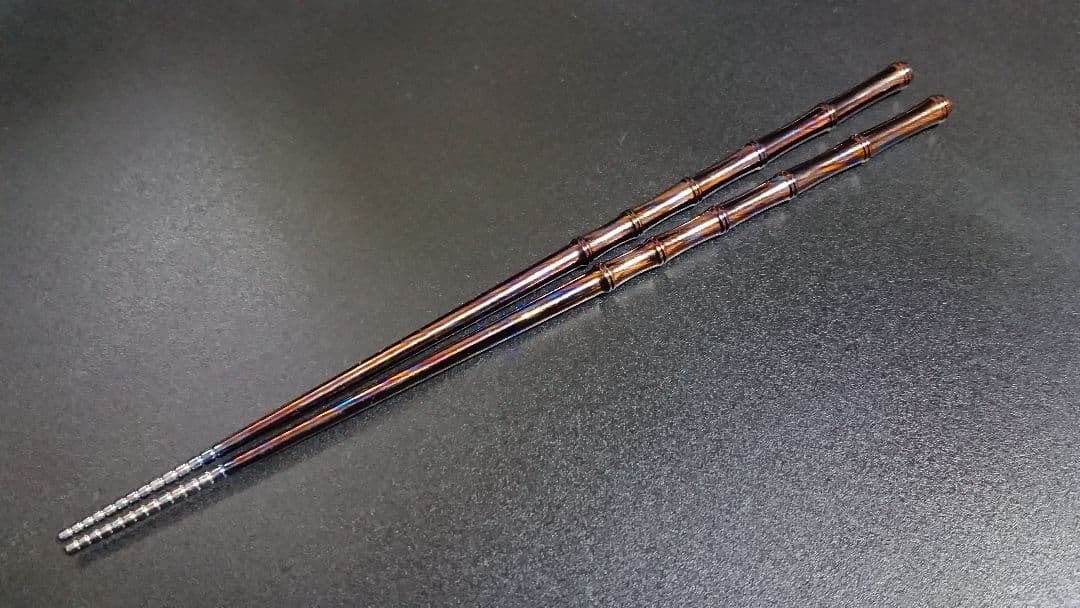 ティマスカス製竹形状箸 (チタン合金) timascus ダマスカス