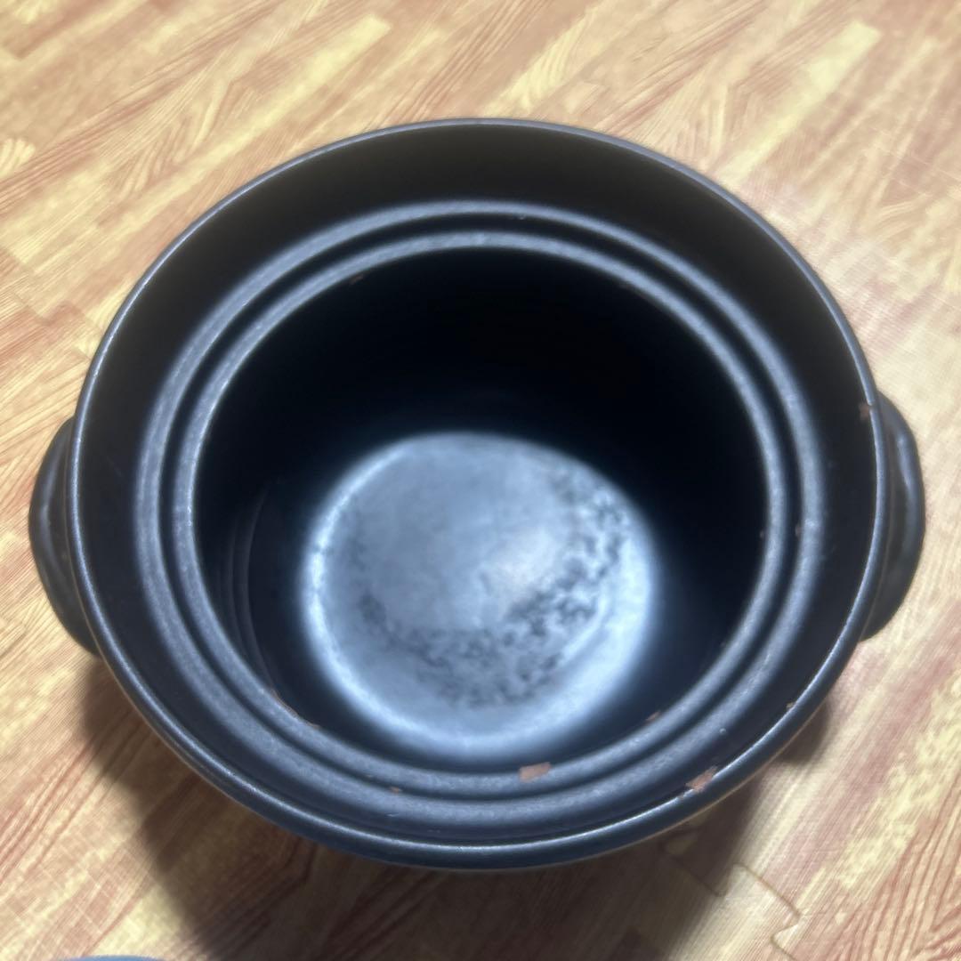【中古】大黒窯 手造り ごはん土鍋 二重蓋 炊飯 6合炊き