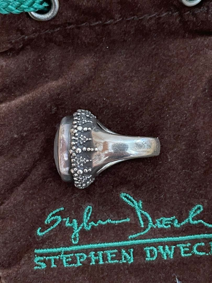 STEPHEN DWECK ローズクォーツ　シルバー　リング　9号　デュエック