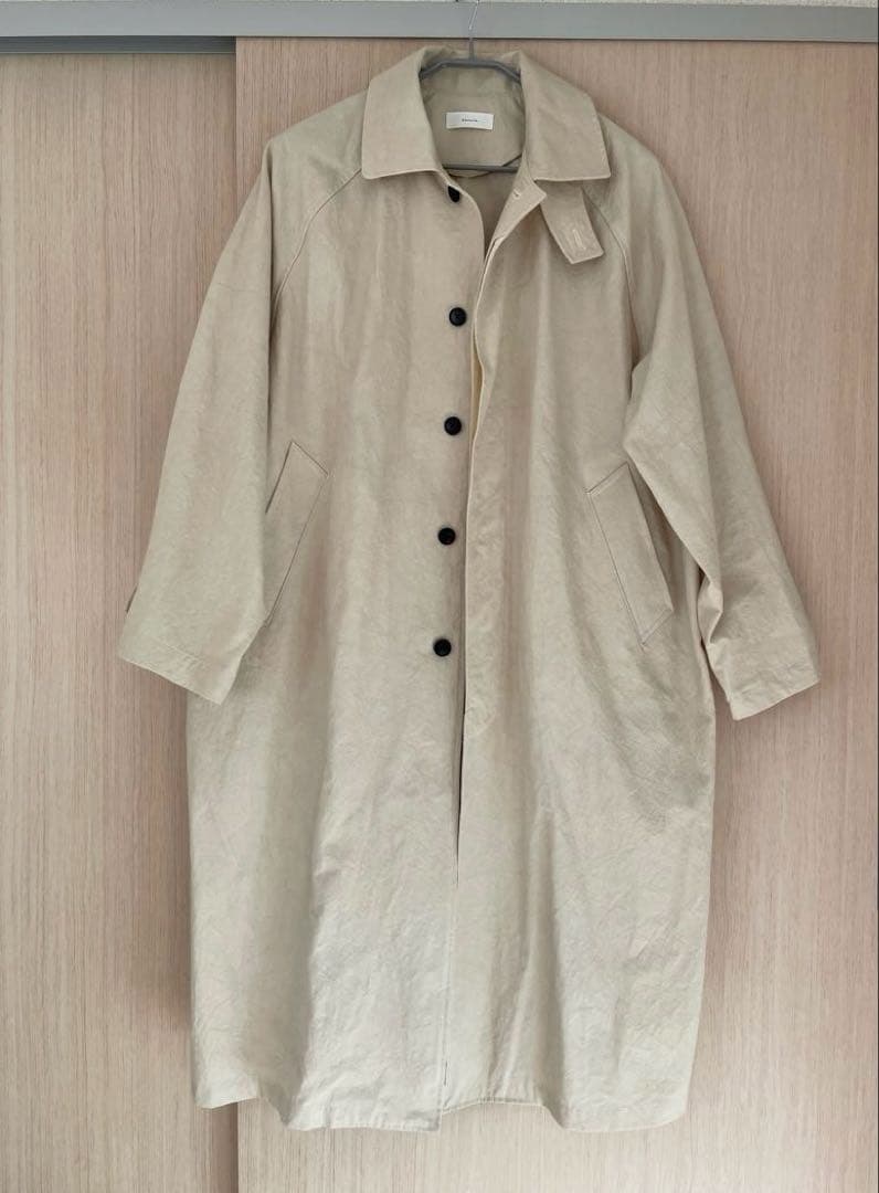 かぐれ　コットンステンカラーコート【未使用】