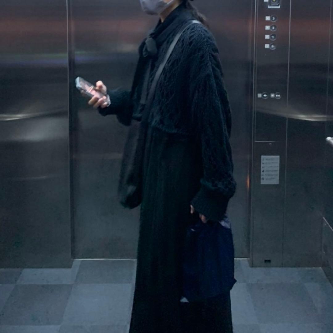 Y's レース編みクロップドショートニット