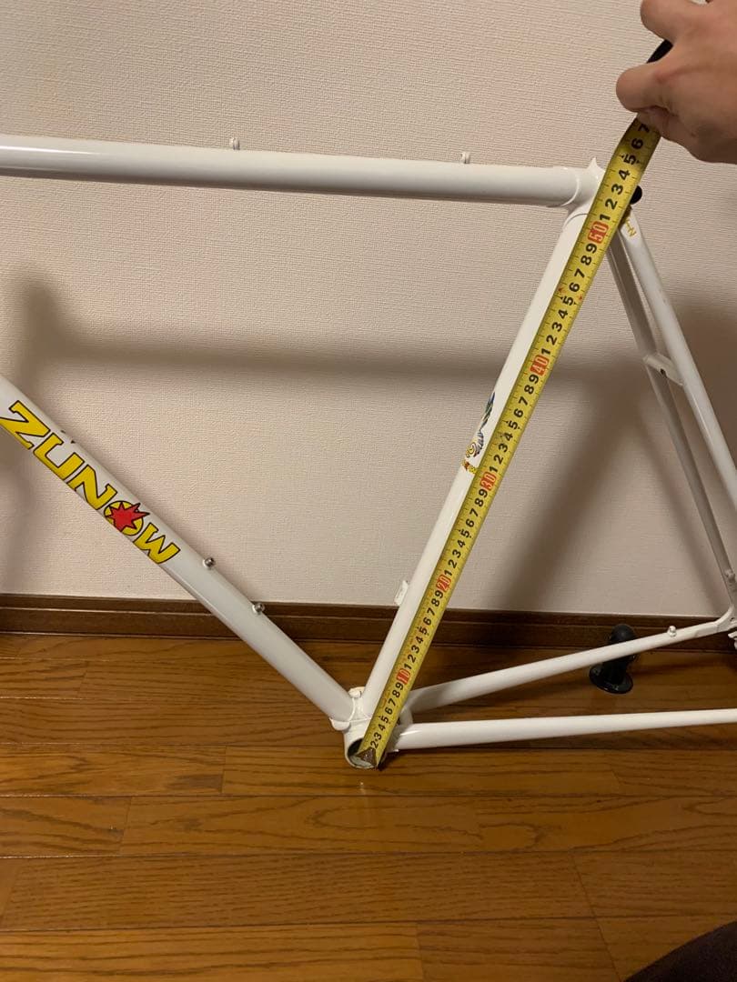 クロモリ　極美品ヴィンテージZUNOW ホワイト