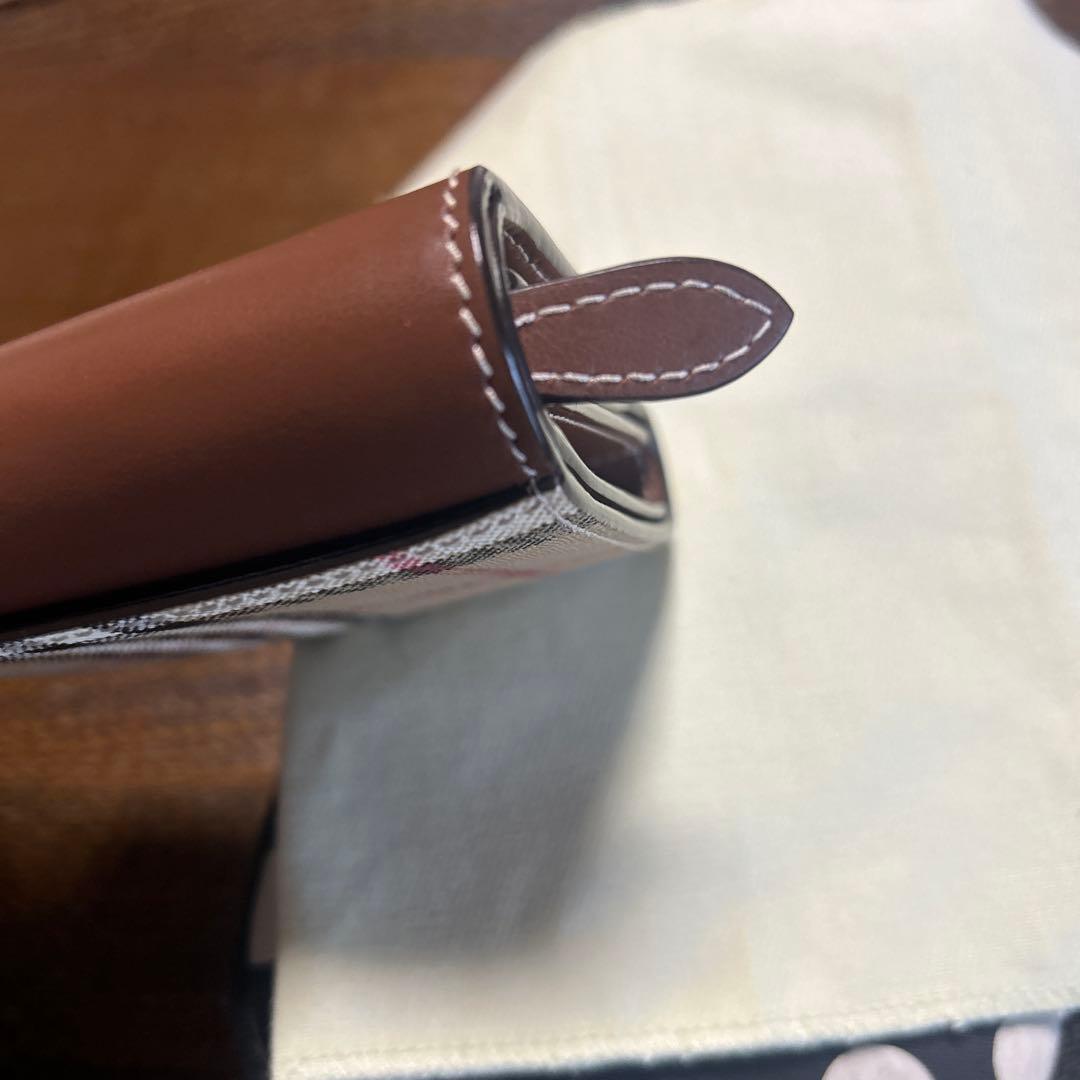 BURBERRY 三つ折り財布 ブラウン/チェック柄