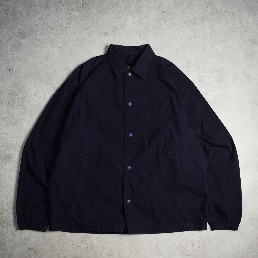 ANACHRONORM コーチジャケット スイングトップ ブルゾン ナス紺