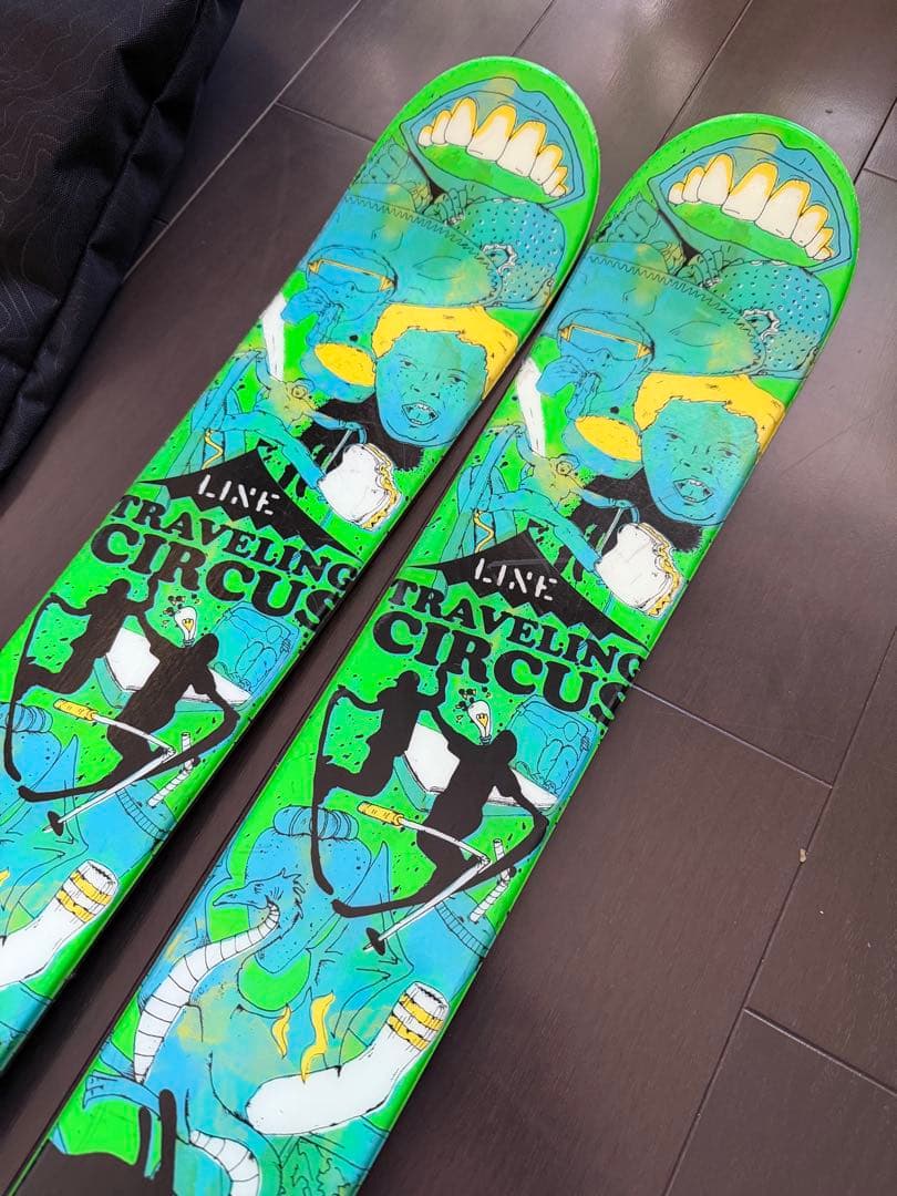 LINE スキー板　ビンディング　ケース　3点セット