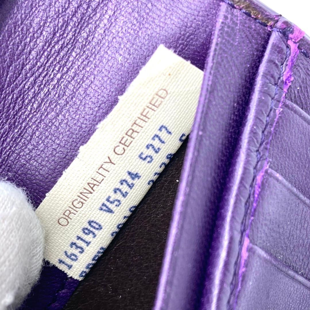 VOTTEGA VENETA 二つ折り 長財布 札入れ ガルーシャ エイ革