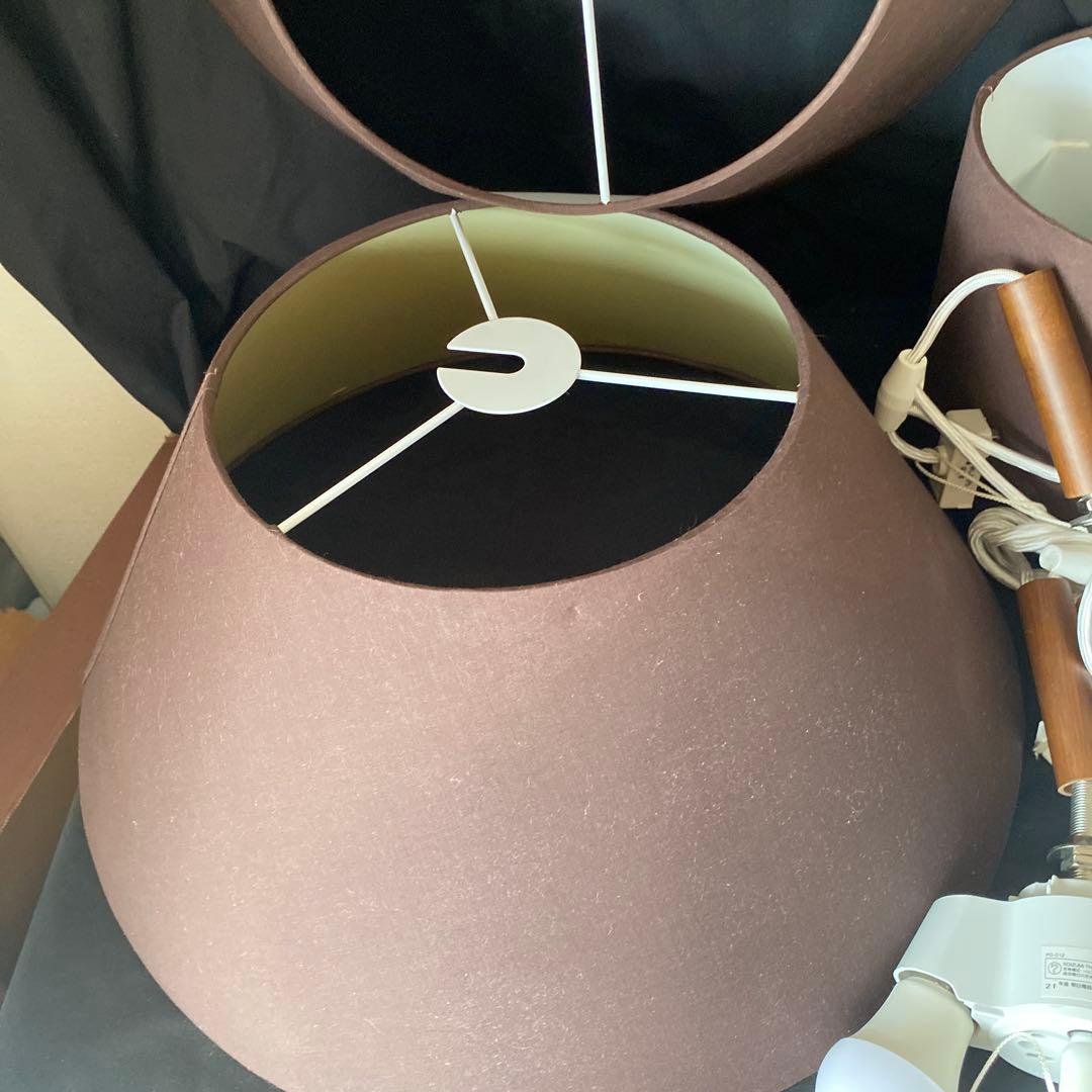 ペンダントセード　 電球　ブラウン　3点セット　中古品