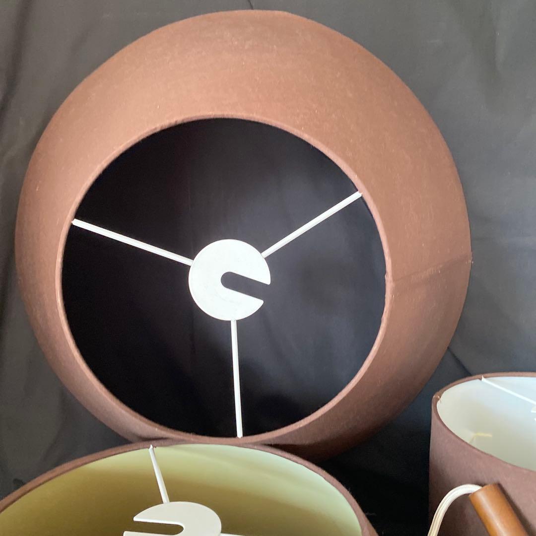 ペンダントセード　 電球　ブラウン　3点セット　中古品