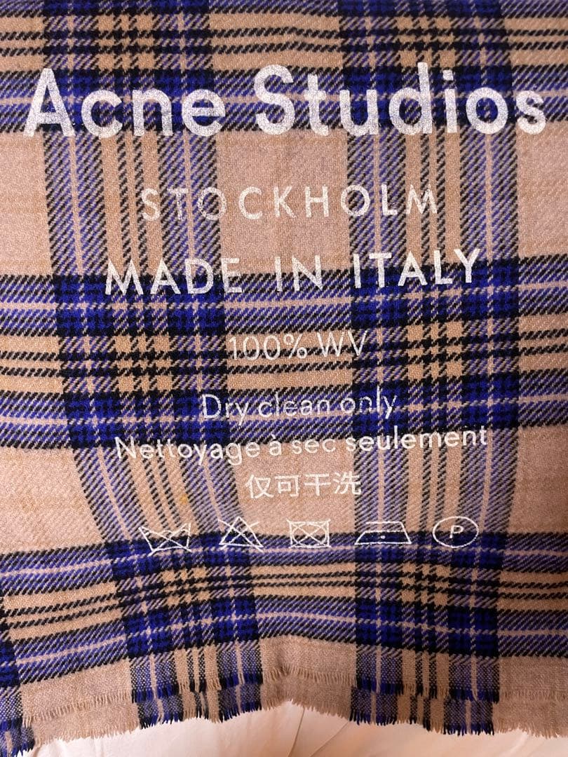 Acne Studios 100%ウールマフラー 220x70cm