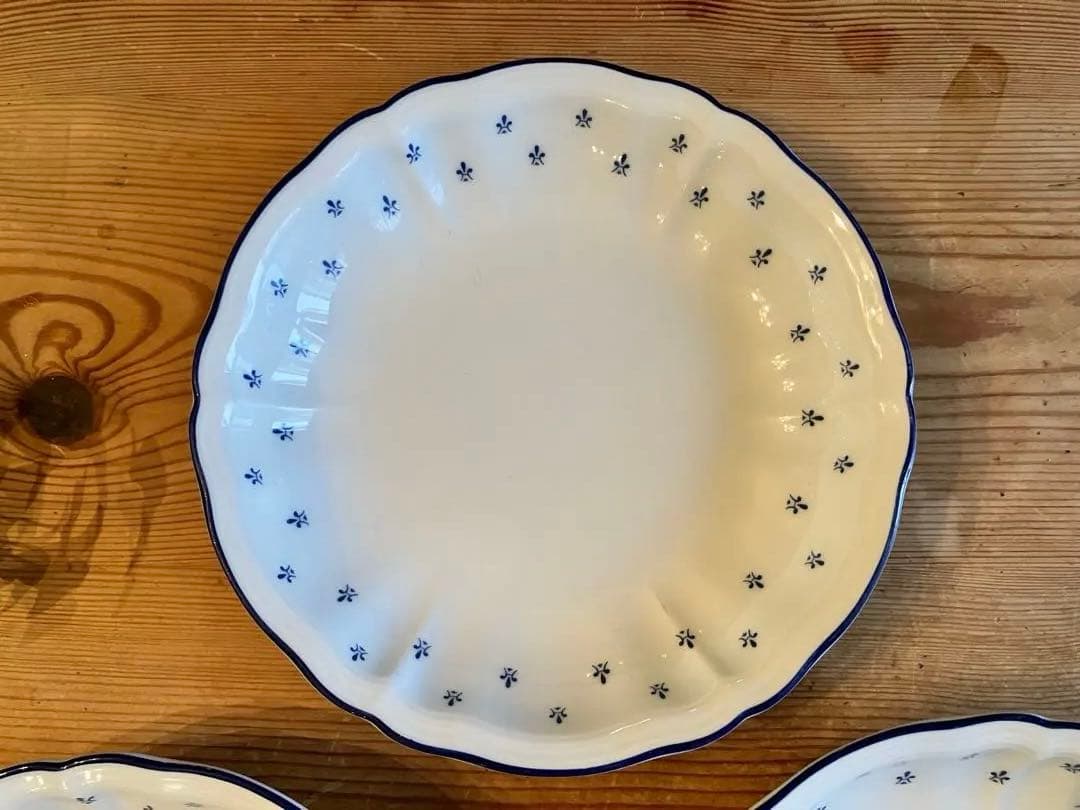 ジノリ　アンティコロイヤルブルー　17ラウンド深皿×3