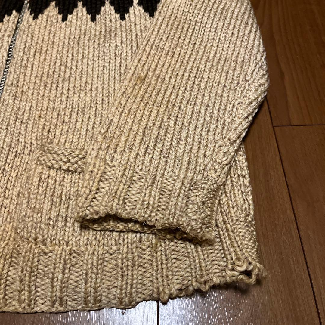 カウチンカーディガン 推定60s Lightning zip